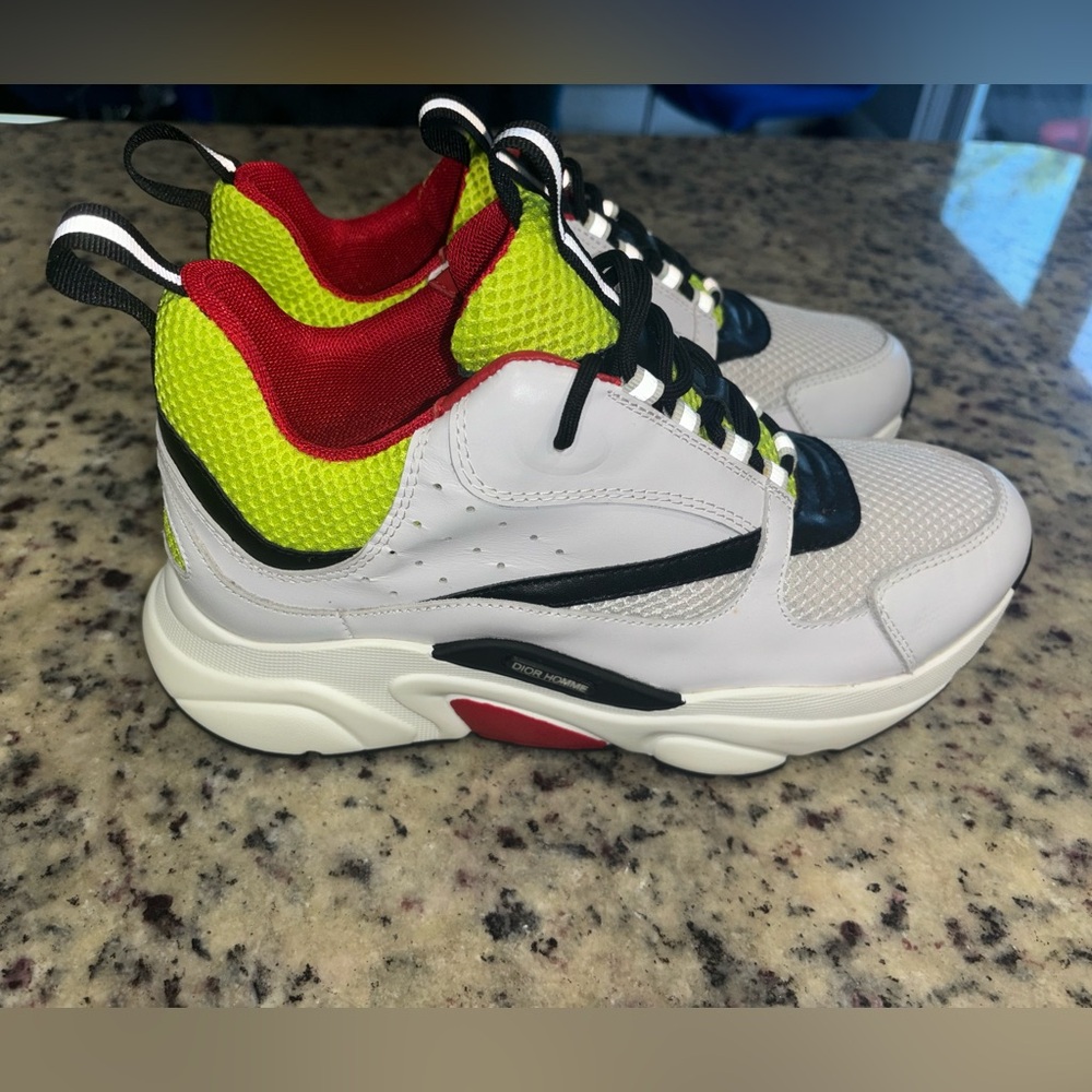 COPY DIOR B22 GREEN YELLOW WHITE SNEAKER SZ 7.5 (41) - Picture 8 of 12